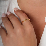 Fluid Wave Ring