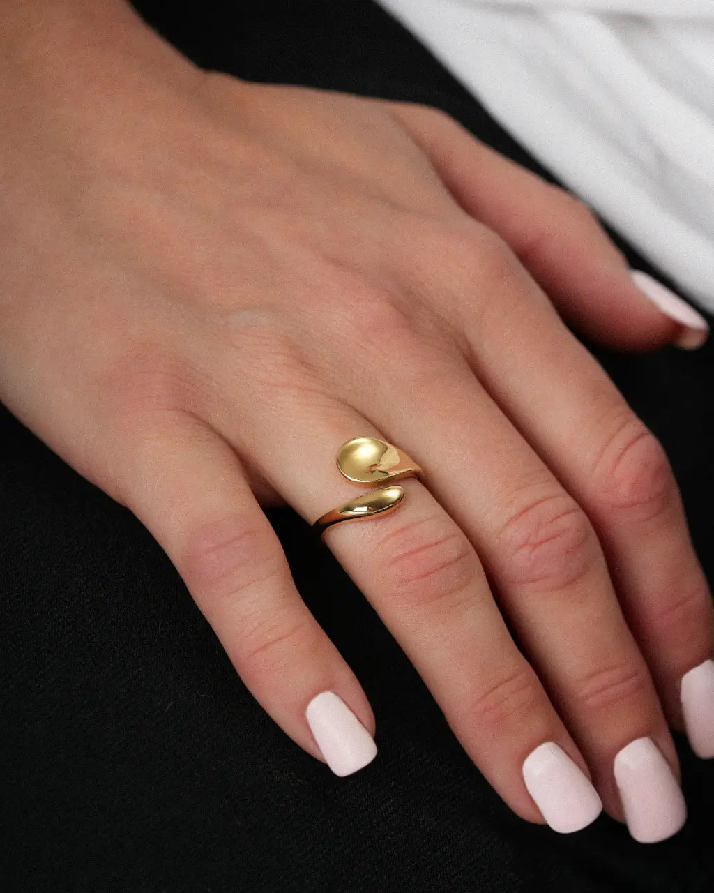 Golden Drop Ring