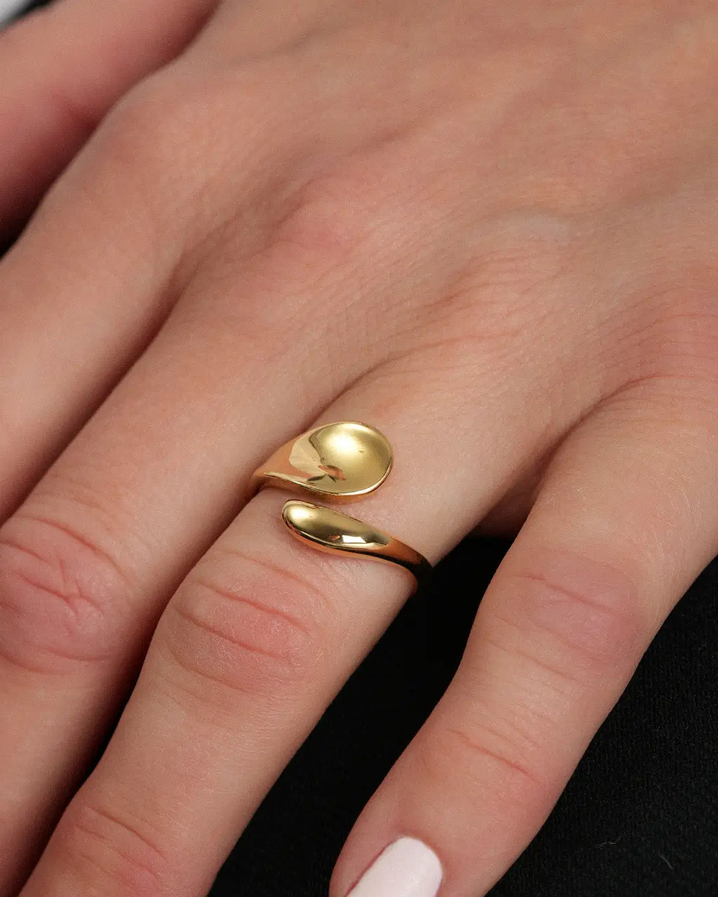 Golden Drop Ring