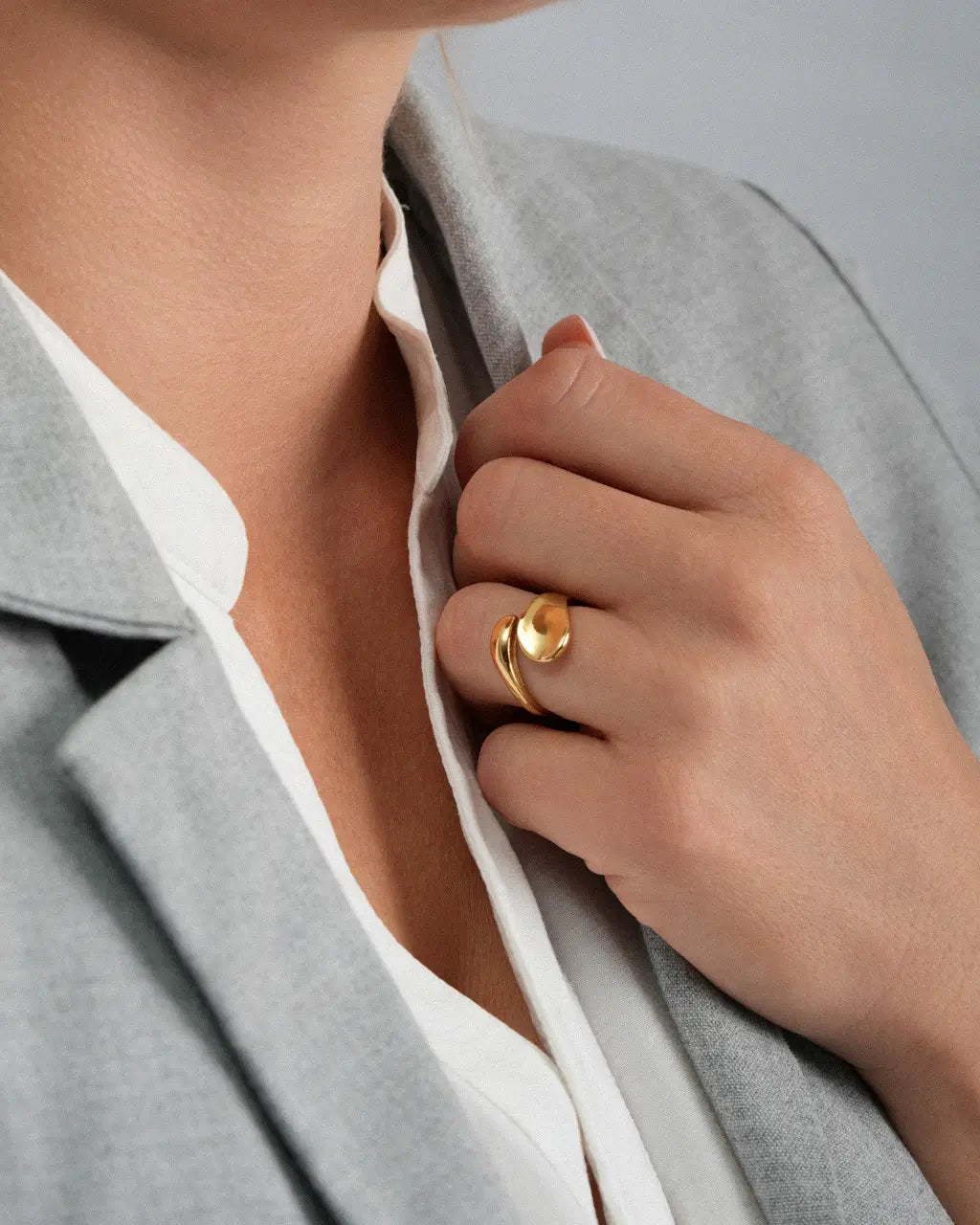 Golden Drop Ring