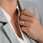 Golden Drop Ring