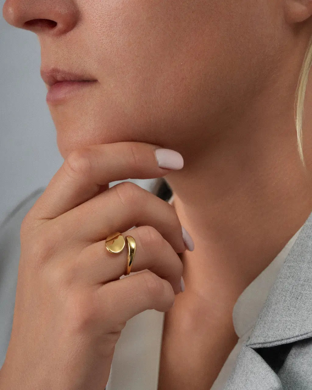 Golden Drop Ring