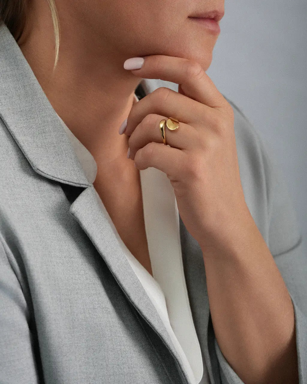 Golden Drop Ring