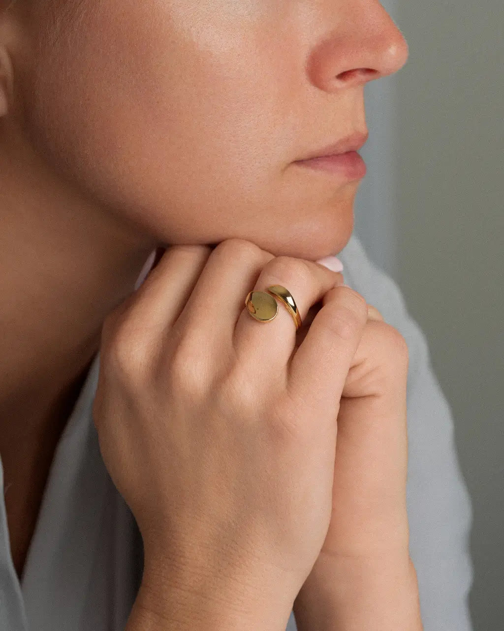 Golden Drop Ring
