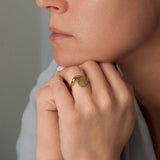 Golden Drop Ring