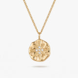 Sunburst Coin Necklace