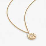 Sunburst Coin Necklace