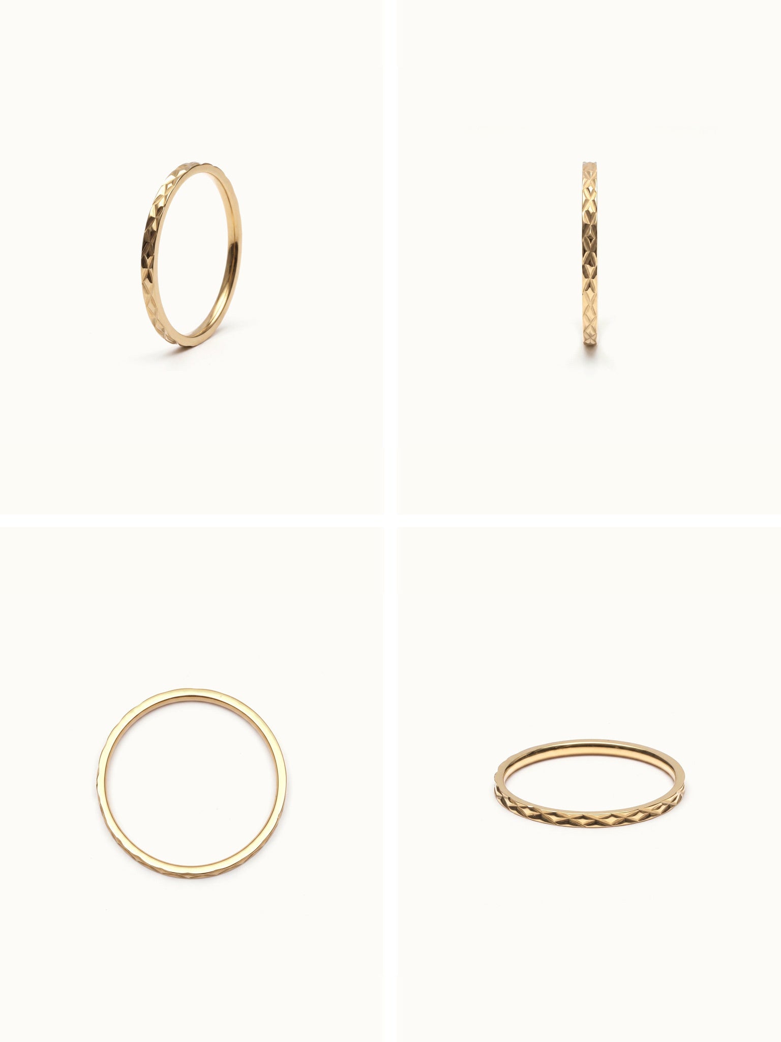 Golden Season Band – four-angle grid, gold, on ivory background