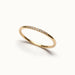 Halo Band Ring 8-stone – angled view, gold, on ivory background