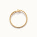 Held Ring – side view, gold, on ivory background