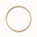 Kept Season Bangle – bangle seen from above, gold, on ivory background
