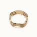 Mercies Ring – flat 45° view, gold, on ivory background
