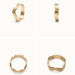 Mercies Ring – four-angle grid, gold, on ivory background