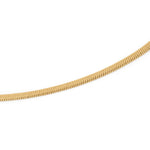 Still Waters Herringbone Bracelet – close-up of the flat herringbone chain, gold, on white background