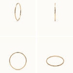 Whisper Band – four-angle grid, gold, on ivory background