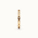 Woven Eternity Ring – front view, gold, on ivory background